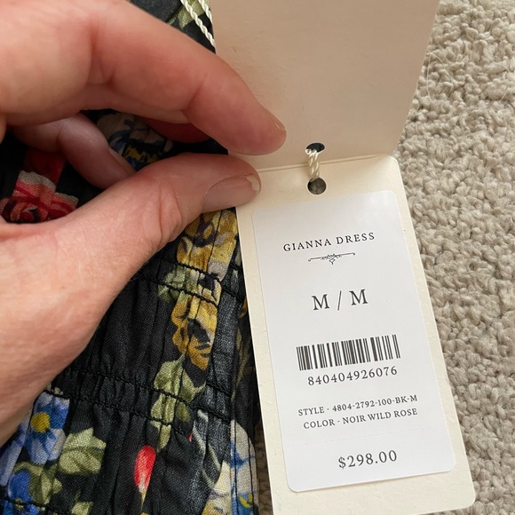 Doen Floral Gianna Dress - Noir Wild Rose - NWT - Picture 5 of 6